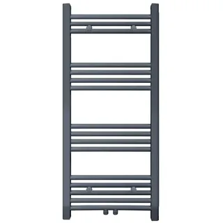 S SIENOC Anthrazit 500x1000mm Mittelanschluß Badheizkörper handtuchhalter Heizkörper Handtuchwärmer Handtuchtrockner