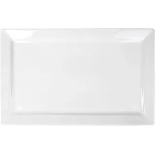 Teller Rechteckig 45X28 Cm Weiss Porzellan - 2 Un.