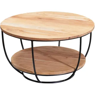 Wohnling Couchtisch WL5.957 Braun Akazie 60 x 34,5 x 60 cm