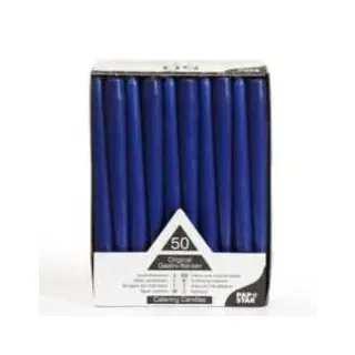 Papstar Leuchterkerzen 25 cm 50 St. dunkelblau