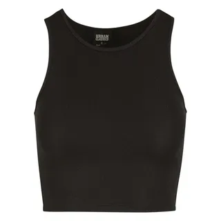 URBAN CLASSICS Glitter Cropped Top Black, S