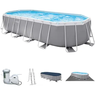 Intex Prism Frame Oval Pool Set 610 x 305 x 122 cm inkl. Filterpumpe 26798