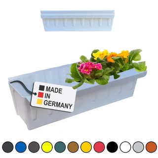 Paletten Blumenkasten 2er-Set Weiß Einsatz zum an- & Einhängen Pflanzkasten