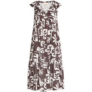 Bodykleid CARTOON "Casual-Kleid mit Flügelärmeln", Damen, Gr. 40, EURO, bunt (braun, weiß), Obermaterial: 100% Viskose CV., Kleider Bodykleid