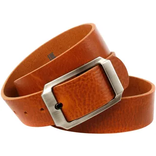 Ledergürtel ANTHONI CROWN, Herren, Gr. 100, braun (cognac), Leder, Basic, Gürtel Ledergürtel, Denim-Gürtel mit leichte Struktur