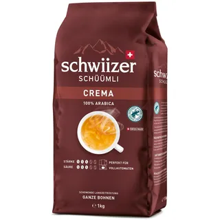 Schwiizer Schüümli Crema Kaffeebohnen 1000 g