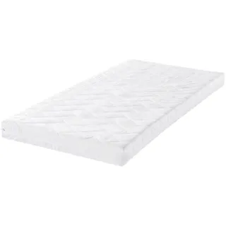 Julius Zöllner Kindermatratze , Weiß , Textil , Füllung: Vlies , rechteckig , 70x140 cm , Lga, Hohenstein, Made in Germany, Oeko-Tex® Standard 100 , Bezug abnehmbar/waschbar, für Hausstauballergiker geeignet, klimatisierte Belüftungskanäle, optimale Belüftung, atmungsaktiv, schadstoffgeprüft, bessere Druckentlastung durch Noppenstruktur, alternative Größen erhältlich, Wendematratze, Sicherheits-Trittkanten, Baby- und Kleinkindseite , Babymöbel & Kindermöbel, Babyzimmer, Babymatratzen