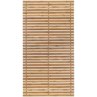 Badematte KLEINE WOLKE "Level Holzmatte, Badvorleger" Gr. 3, beige (natur), H:8mm, Bambus, Badematten, Badematte, 100% Bambus
