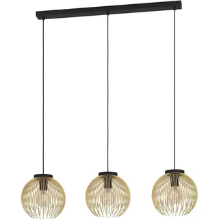 EGLO Venezuela 2-flg. 24 cm rund schwarz, gold