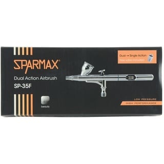 SPARMAX SP35 F Double Action Schwerkraft-Airbrush-Pistole, Silver, 0,35 mm