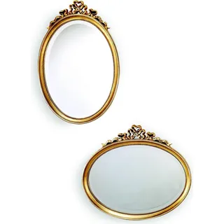 Klassischer Designer Spiegel Großer Wandspiegel Retro Barock Rokoko Gold SP7630