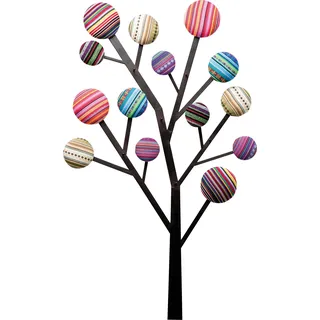 Kare Wandgarderobe Bubble Tree Mehrfarbig