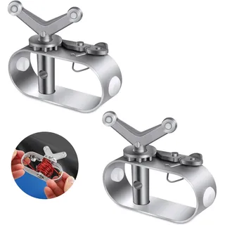 Spannschloss für Seil Poolabdeckung, 2 Stück Seilspanner Poolplane,Drahtspannseil für Poolplanen,Aluminiumlegierung Spannschlösser,Panndraht Drahtspanner für Winter Pool Zubehör,Poolplanen Befestigung