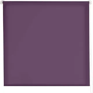 Estoralis | Gove | Modernes Design-Rollo ohne Werkzeug | Lichtdurchlässig Stoff | Violett | 70 x 180 cm (Breite/Höhe) Stoffgröße 67 x 180 cm | Rollos für Fenster und Türen