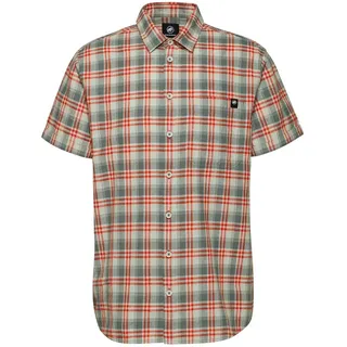 Mammut Trovat Summer Kurzarmhemd Silber Sage / Rot L
