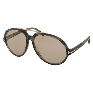Sonnenbrille Tom Ford Aalto TF1210 56E - Kastanienbraun