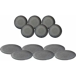 LEONARDO Matera Tellerset 12-tlg. anthrazit