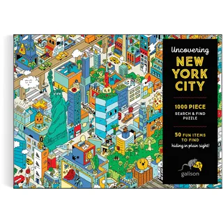 Galison Uncovering New York City Search and Find 1000 Piece Puzzle