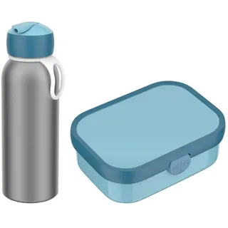 Mepal "Lunchset mit Thermoflasche Campus 2er Set", Spülmaschinengeeignet, cool blau