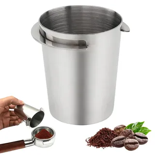 Dengthrive Dosierbecher 51mm, Kaffee Dosierbecher Barista Zubehör Coffee Dosing Cup aus Edelstahl Espresso Dosierbecher Espresso Messbecher für 51 mm Dosierbecher Espresso Zubehör