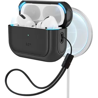 Esr ORBIT HALOLOCK MagSafe Apple Airpods Pro 2 BLACK (Kopfhörer Tasche), Kopfhörertasche + Schutzhülle, Schwarz