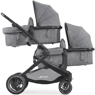 hauck Atlantic Twin Melange Grey