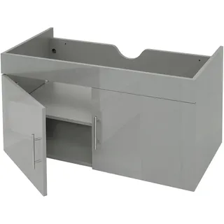Mendler Waschbeckenunterschrank 90 x 48 x 46 cm Grau