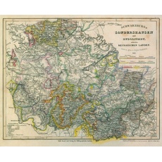 Major, R: Historische Karte: Fürstentum Schwarzburg-Sondersh