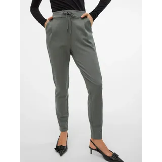 Jogger Pants VERO MODA "VMEVA MR LOOSE STRING PANT GA NOOS", Damen, Gr. XL (42), Länge 32, grün (balsam grün), Web, Obermaterial: 65% Viskose (LENZINGTM ECOVEROTM), 30% Nylon, 5% Elasthan, unifarben, loose fit 7/8-Länge, Hosen Jogger Pants, hinten mit elastischem Bündchen