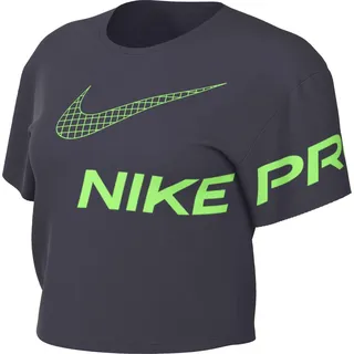 NIKE DX0078-015 W NP DF GRX SS CROP TOP T-shirt Damen Rost/Grüner Schlag Größe M