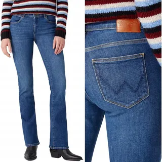 Wrangler Bootcut Renegade Body Bespoke Schlaghose Dark Denim W28 L32