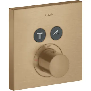 Hansgrohe AXOR Starck ShowerSelect Square Duschthermostat für 2 Verbraucher Brushed Bronze 36715140