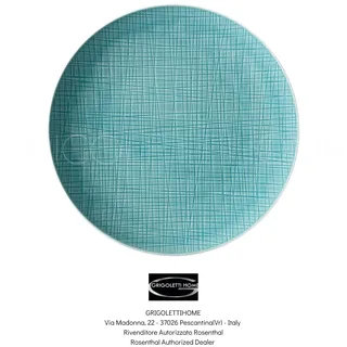 ROSENTHAL - mesh Aqua - flache platte Ø CM 27 - Autorisierter Händler