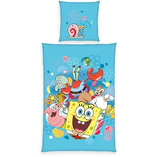 Herding SpongeBob Schwammkopf Mehrfarbig 135 x 200 cm + 80 x 80 cm