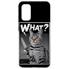 Hülle für Galaxy S20 Halloween Katze Messer Design Witzige Tier Katzen