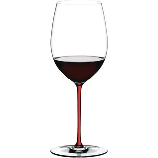 RIEDEL FATTO A MANO BY Cabernet/Merlot - Rot - Einzelpackung, Weinglas, Kristallglas, Spülmaschinenfest - 4900/0R