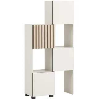 Schildmeyer 701941 Schieberegal Alexa, Holzwerkstoff, Cremebeige