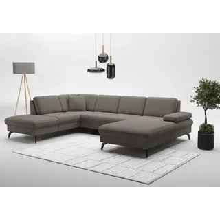 sit&more Wohnlandschaft »Morris Jubi U-Form, B: 300 cm« mit Armteilfunktion & 1 Zierkissen, optional Bettfunktion,