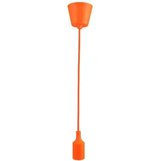 JANDEI - Hängeleuchte Pendelleuchte Lampe, Höhenverstellbar Maximal 90cm. Silikonsockel mit E27 Lampefassung. Wohnzimmerdekoration, Zimmer, Schlafzimmer, Geschäftsräume. Farbe Orange