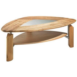 Novel Couchtisch , Eichefarben , Holz, Glas , Eiche , massiv , organisch , 85x45x121 cm , Wohnzimmer, Wohnzimmertische, Couchtische, Couchtische rund