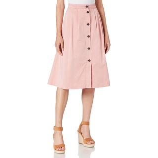 Tommy Hilfiger Damen CO MODERN Chino MIDI Skirt Rock, Rose, 34