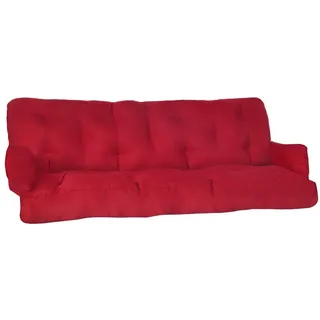 Beautissu Auflage 180 x 50 x 8 cm rot 1 St.