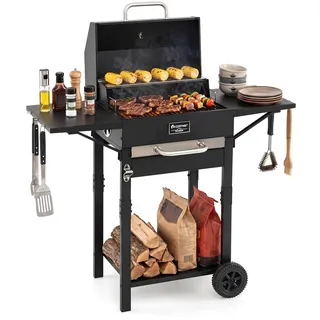 Fantask Holzkohlegrill Klein schwarz