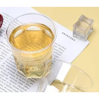 ASelected 50 Stück Mehrwegbecher Becher Plastik 200 ML Plastikbecher Wiederverwendbare Partybecher aus PS Material für Getränkepartys Geburtstag Hochzeit