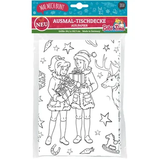 Jeka Papier Und Spielwaren Mal Mich Bunt Ausmal-Tischdecke aus Papier Bibi & Tina Weihnachten