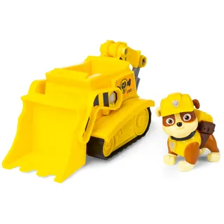 Spin Master PAW Patrol Baustellen-Fahrzeug mit Rubble-Figur (Sustainable Basic Vehicle/Basis Fahrzeug)