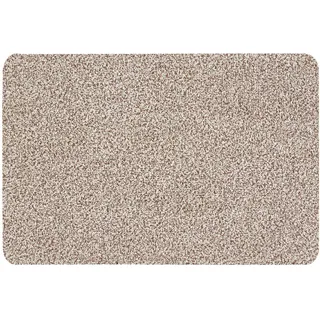 Andiamo Fußmatte innen Samson – waschbare Baumwoll-Schmutzfangmatte - rutschfest, saugstark & hochwertig - Fußabtreter für den Eingang | 50 x 80 cm, Hellbeige