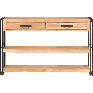 vidaXL Sideboard 120x30x75 cm Akazie Massivholz - Braun