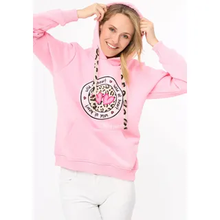 Zwillingsherz Hoodie Leo-Details Rosa 34