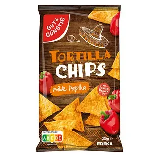 Gut&Günstig Tortilla Paprikageschmack Chips 300,0 g